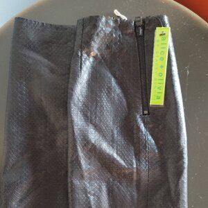 Alice + Olivia Leather Mini Skirt Size 2
